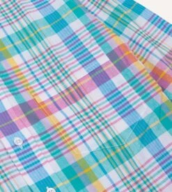 Green Madras Check Cotton Button-Down Shirt 11 Green Madras Check Cotton Button-Down Shirt -Drakes Shop DR2A4A24050 01403 4