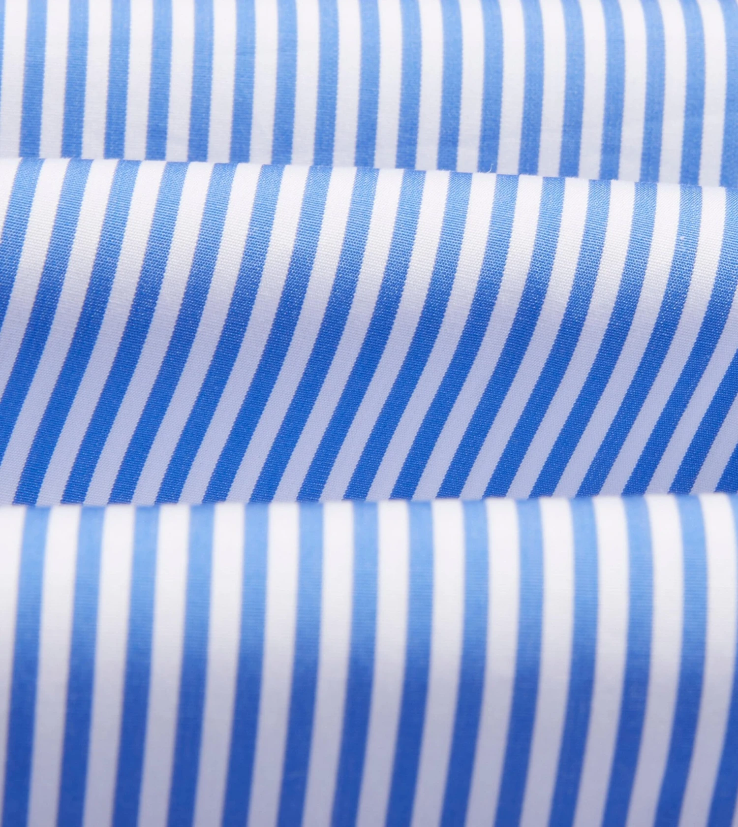Dark Blue And White Bengal Stripe Spread Collar Cotton Poplin Shirt 4 Dark Blue And White Bengal Stripe Spread Collar Cotton Poplin Shirt - Image 2