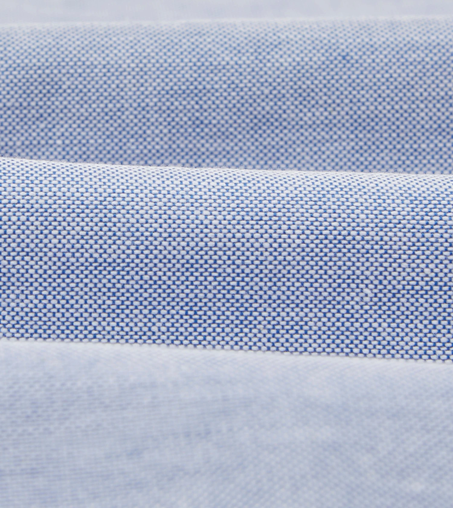 Blue Cotton Oxford Cloth Long Point Collar Shirt 4 Blue Cotton Oxford Cloth Long Point Collar Shirt - Image 2