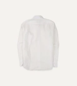 Ecru Linen Spread Collar Shirt 9 Ecru Linen Spread Collar Shirt -Drakes Shop DR2A4E21915 02050 5