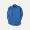 Bright Navy Linen Spread Collar Shirt -Drakes Shop DR2A4E21915 10250 1 1