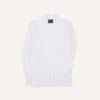 White Linen Camp Collar Long Sleeve Shirt 2 White Linen Camp Collar Long Sleeve Shirt -Drakes Shop DR2A4F24137 01000 1