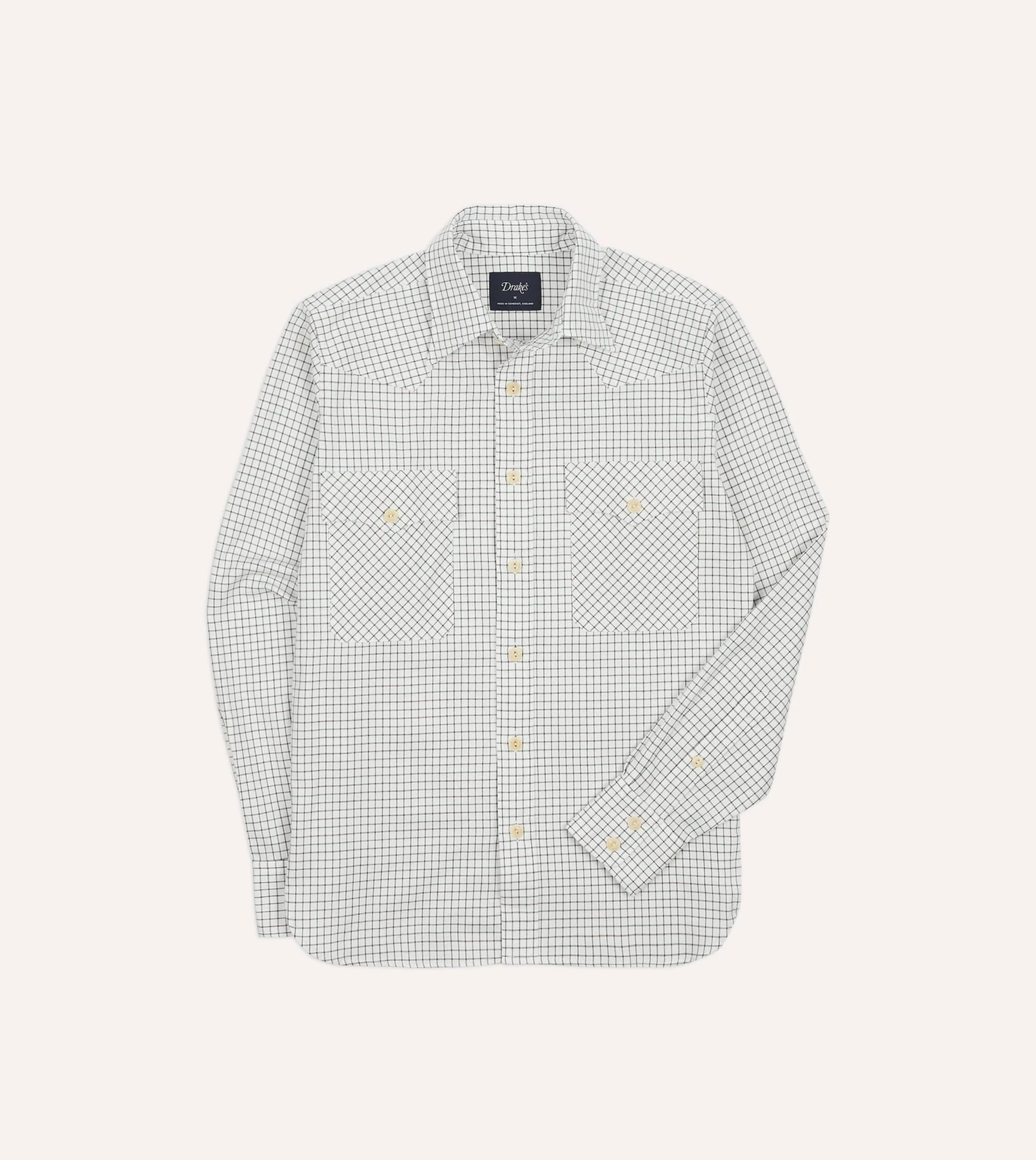 Tattersall Cotton Two-Pocket Western Shirt 3 Tattersall Cotton Two-Pocket Western Shirt