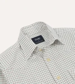 Tattersall Cotton Two-Pocket Western Shirt 10 Tattersall Cotton Two-Pocket Western Shirt -Drakes Shop DR2A4L23633 01003 3