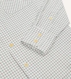 Tattersall Cotton Two-Pocket Western Shirt 12 Tattersall Cotton Two-Pocket Western Shirt -Drakes Shop DR2A4L23633 01003 5