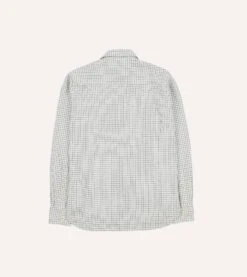 Tattersall Cotton Two-Pocket Western Shirt 13 Tattersall Cotton Two-Pocket Western Shirt -Drakes Shop DR2A4L23633 01003 6