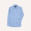 Blue Narrow Stripe Poplin Club Collar Shirt -Drakes Shop DR2A4M24035 01 202 1