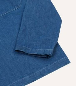 Stone Wash Denim Smock -Drakes Shop DR2A4P24013 01200 5