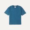 Indigo Cotton Crew Neck Hiking T-Shirt -Drakes Shop DR2A5A 22400 01 250 1