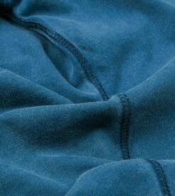 Indigo Cotton Crew Neck Hiking T-Shirt -Drakes Shop DR2A5A 22400 01 250 4