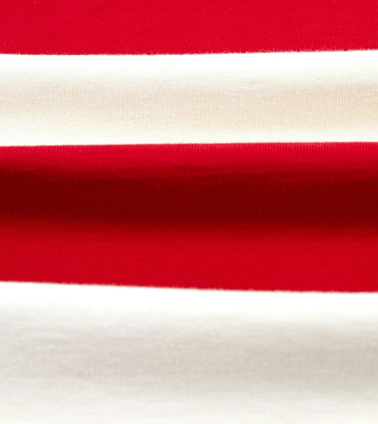 Red And White Wide Stripe Heavy Cotton Crew Neck Hiking T-Shirt 4 Red And White Wide Stripe Heavy Cotton Crew Neck Hiking T-Shirt - Image 2