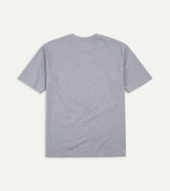 Grey Cotton Crew Neck Hiking T-Shirt -Drakes Shop DR2A5A21528 02600 5