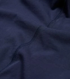 Navy Cotton Crew Neck Hiking T-Shirt -Drakes Shop DR2A5A21528 14250 4