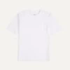 White Flamé Cotton Crew Neck Hiking T-Shirt -Drakes Shop DR2A5A23054 02000 1