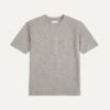 Grey Flamé Cotton Crew Neck Hiking T-Shirt -Drakes Shop DR2A5A23054 03600 1