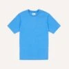 Washed Blue Cotton Crew Neck Hiking T-Shirt -Drakes Shop DR2A5A24090 01200 1
