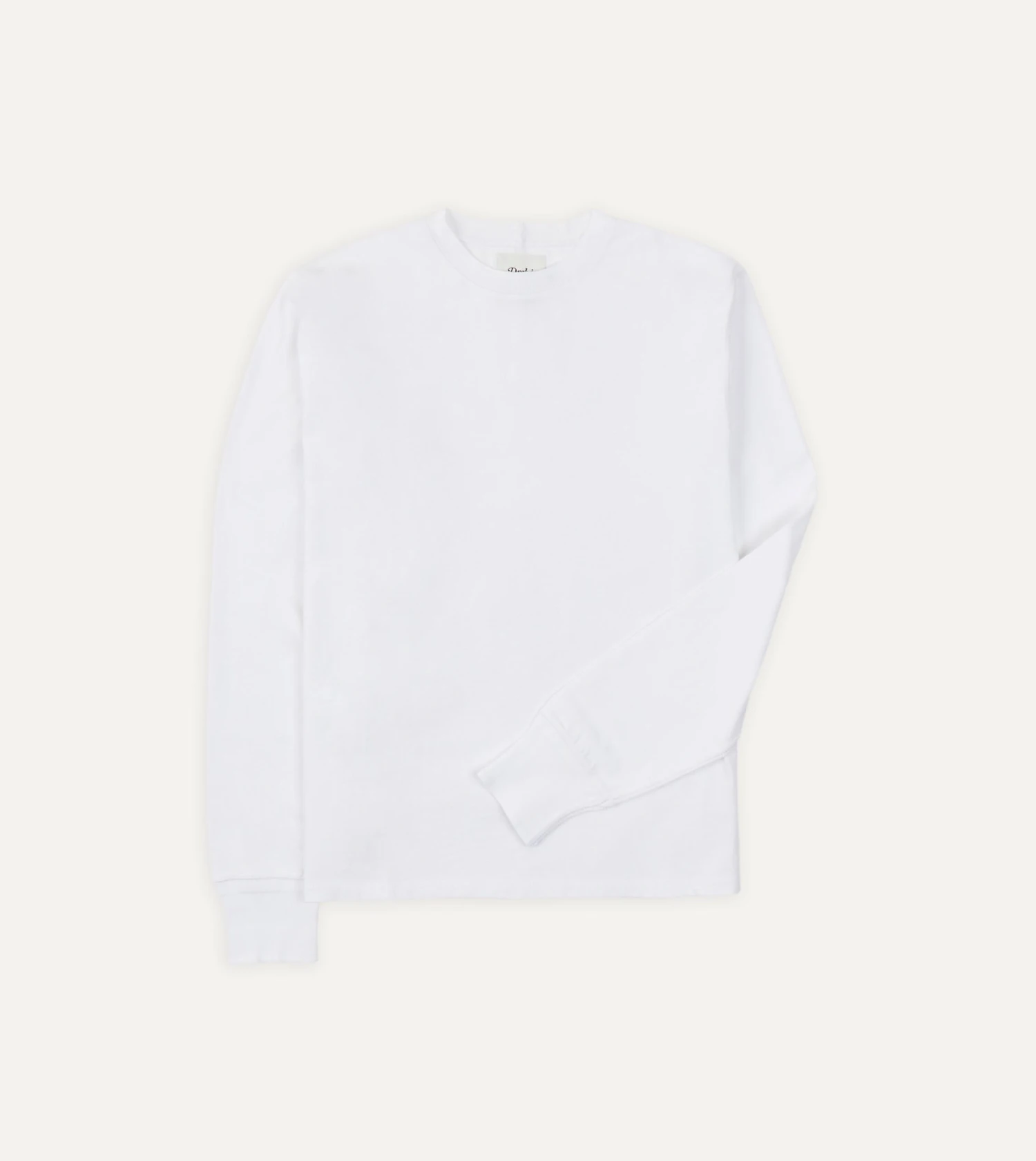 White Cotton Long-Sleeve Hiking T-Shirt 3 White Cotton Long-Sleeve Hiking T-Shirt