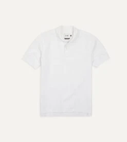 White Piqué Cotton Polo Shirt