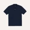 Navy Piqué Cotton Polo Shirt -Drakes Shop DR2A5C24044 01250 1