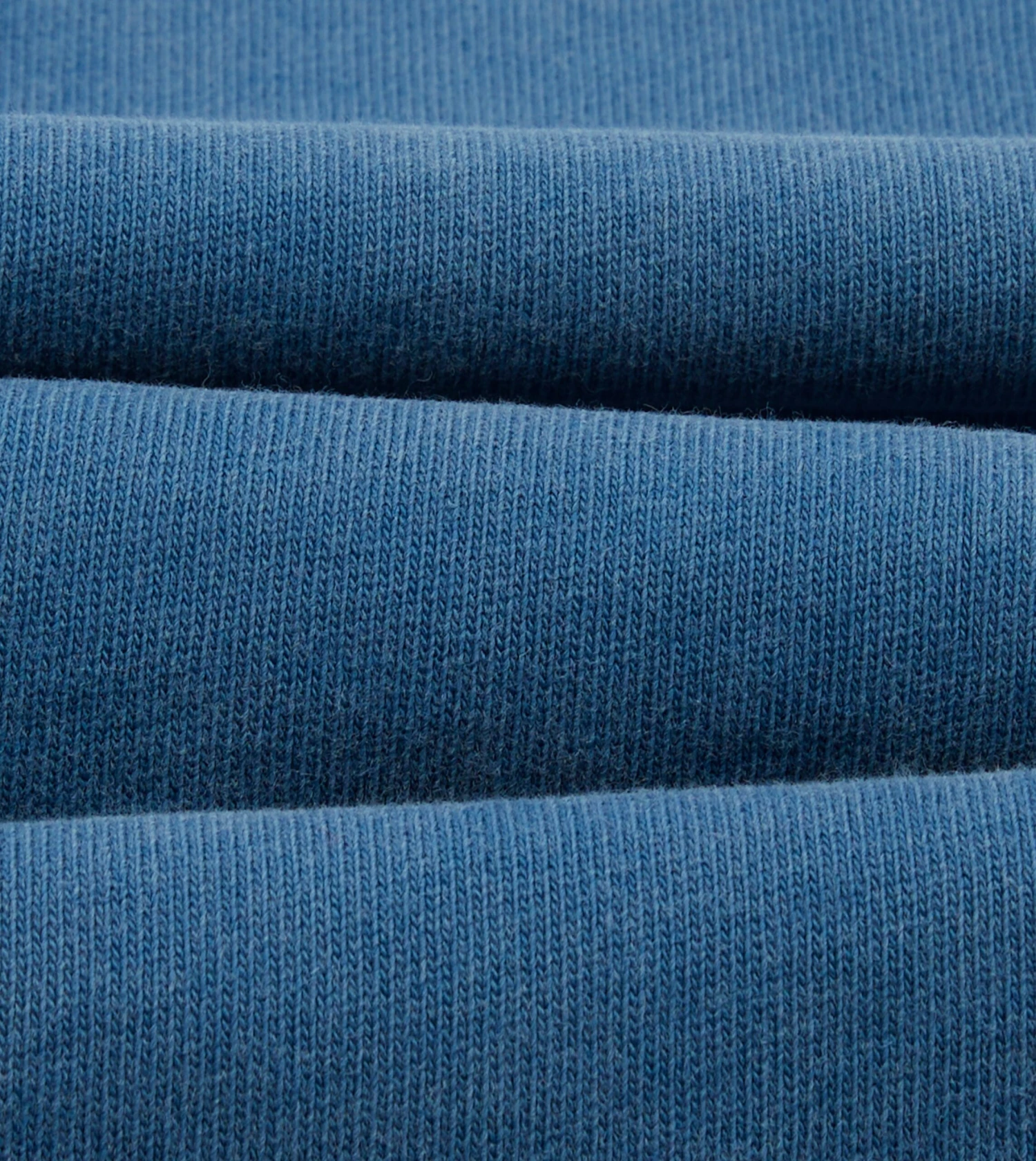 Indigo Cotton Jersey Long-Sleeve Polo Shirt 4 Indigo Cotton Jersey Long-Sleeve Polo Shirt - Image 2