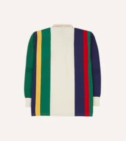 Multi Stripe Cotton Rugby Shirt 13 Multi Stripe Cotton Rugby Shirt -Drakes Shop DR2A5H24167 01200 6