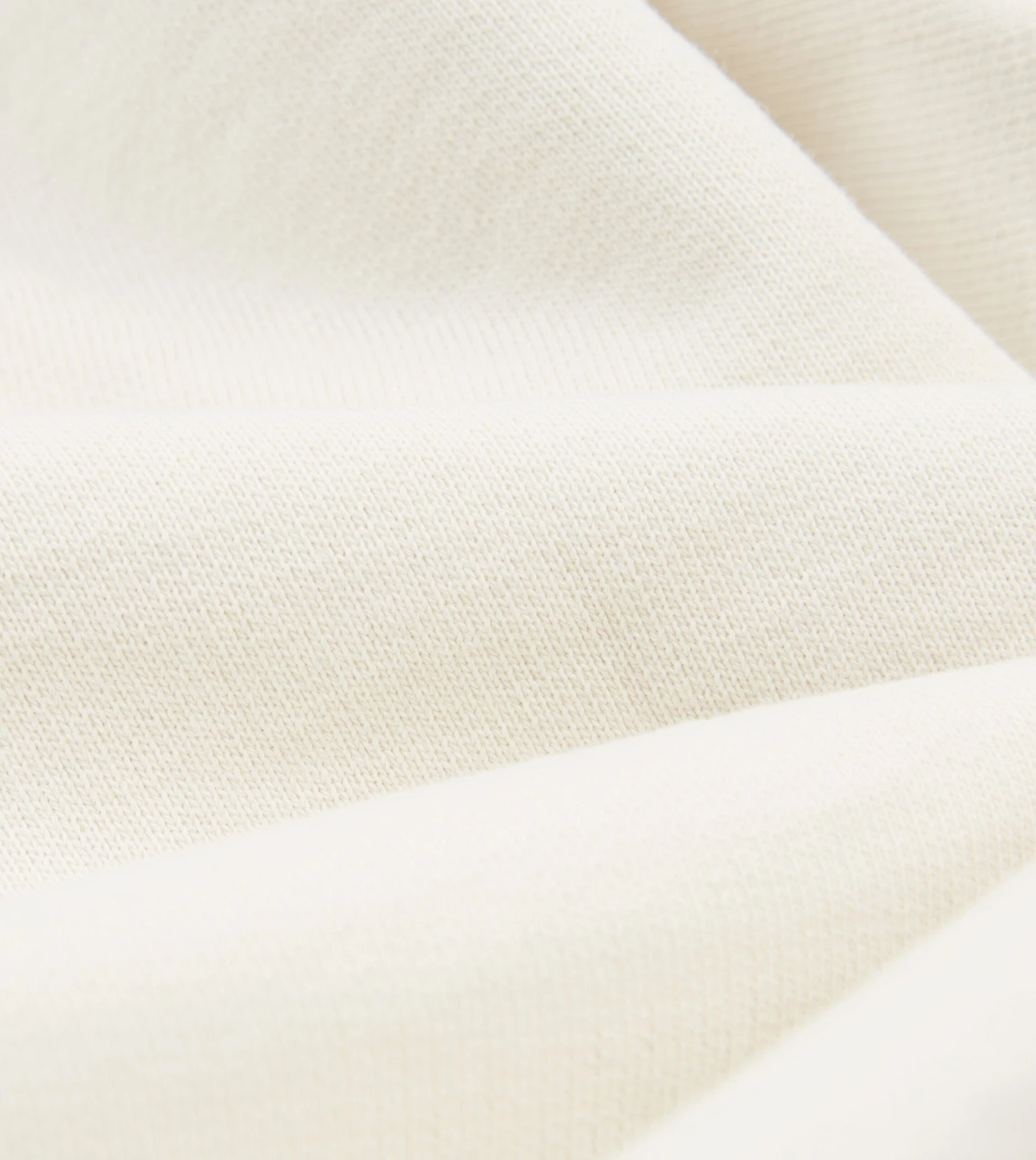 Ecru And Grey Short Sleeve Crew Neck Cotton Sweatshirt 4 Ecru And Grey Short Sleeve Crew Neck Cotton Sweatshirt - Image 2