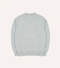 ALD / Drake's Grey Embossed Crewneck Sweatshirt -Drakes Shop DR2A5I23676 01600 6