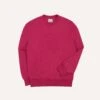 ALD / Drake's Fuchsia Embossed Crewneck Sweatshirt -Drakes Shop DR2A5I23676 02990 1