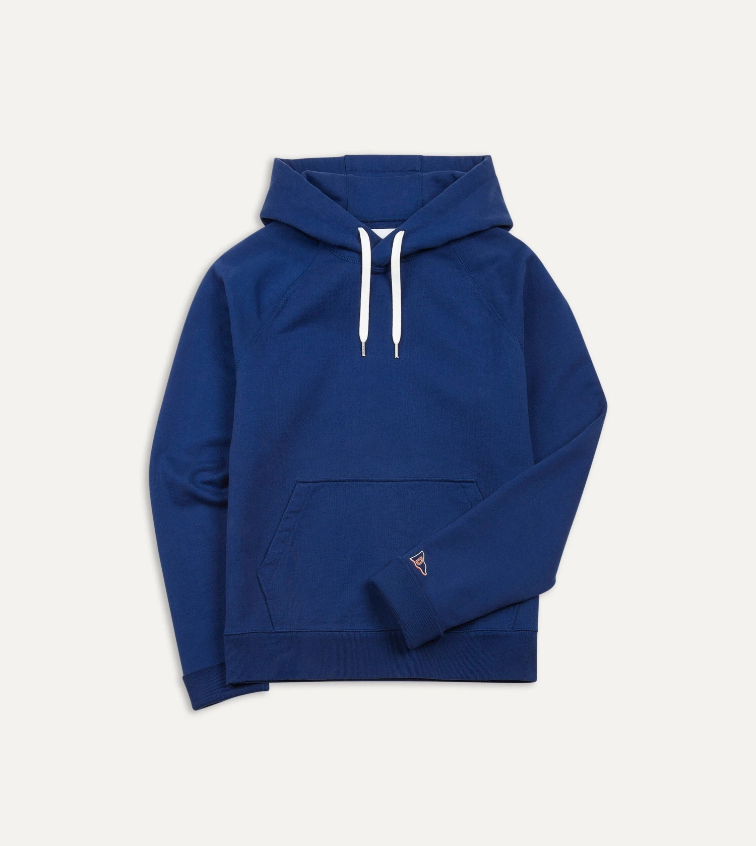 Navy Cotton Hooded Sweatshirt 3 Navy Cotton Hooded Sweatshirt