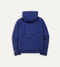 Navy Cotton Hooded Sweatshirt 10 Navy Cotton Hooded Sweatshirt -Drakes Shop DR2A5J21563 07250 5