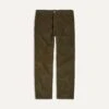 Green Japanese Selvedge Needlecord Five-Pocket Trousers -Drakes Shop DR2A6A20940 04400 1