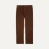 Brown Japanese Selvedge Needlecord Five-Pocket Trousers -Drakes Shop DR2A6A20940 07300 1