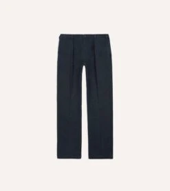 Navy Heavy Cotton Twill Games Trousers