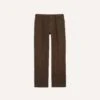 Brown Heavy Cotton Twill Games Trousers -Drakes Shop DR2A6B23537 03300 1