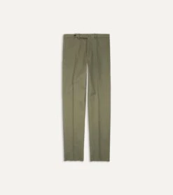 Lovat Cotton Drill Flat Front Trouser