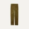 Olive Mid-Wale Corduroy Flat Front Trouser -Drakes Shop DR2A6D21376 02400 1
