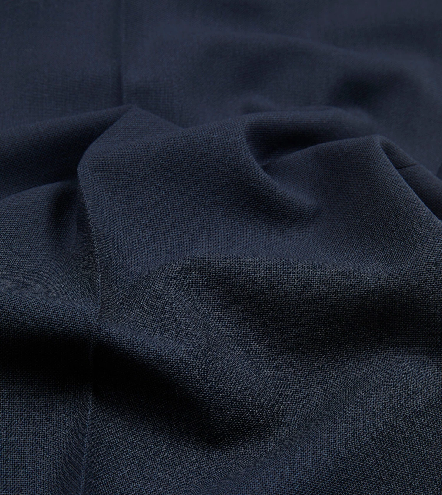 Navy Tropical Wool Flat Front Trouser 4 Navy Tropical Wool Flat Front Trouser - Image 2