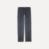 Grey Wool Flannel Flat Front Trouser 1 Grey Wool Flannel Flat Front Trouser -Drakes Shop DR2A6D21379 02600 1