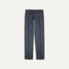 Grey Worsted Wool Flat Front Trouser -Drakes Shop DR2A6D21380 01600 1