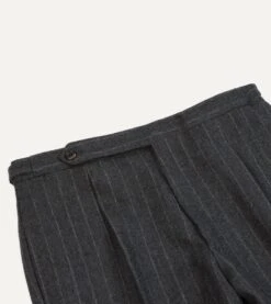 ALD / Drake's Chalkstripe Suit Trouser -Drakes Shop DR2A6D23662 01602 3
