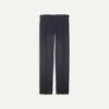 Navy Cotton Drill Single Pleat Trouser -Drakes Shop DR2A6E21375 01250 1