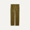 Olive Mid-Wale Corduroy Single Pleat Trouser -Drakes Shop DR2A6E21376 02400 1