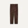 Brown Mid-Wale Corduroy Single Pleat Trouser -Drakes Shop DR2A6E21376 03300 1