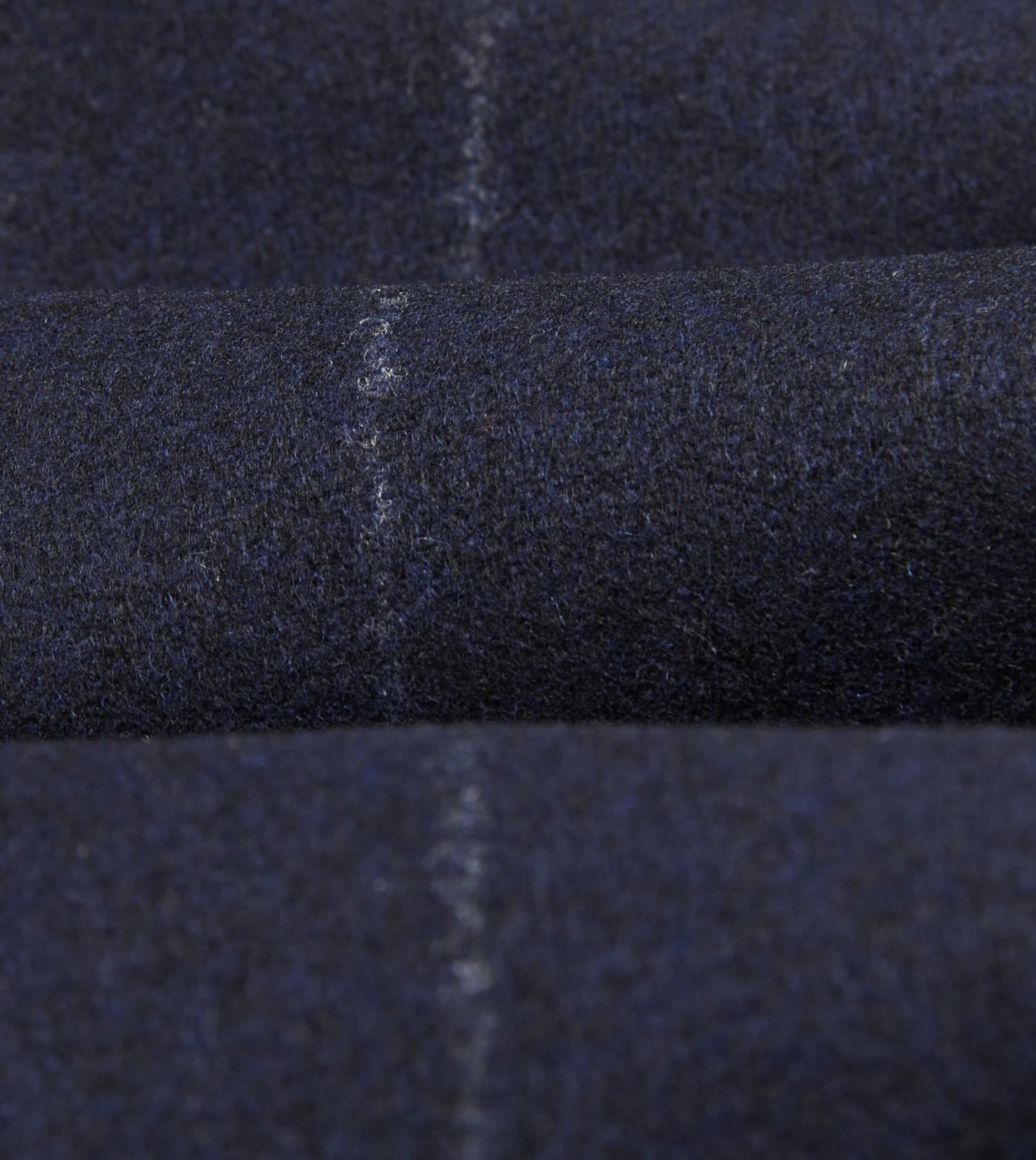 Navy Chalkstripe Wool Flannel Single Pleat Trouser 4 Navy Chalkstripe Wool Flannel Single Pleat Trouser - Image 2