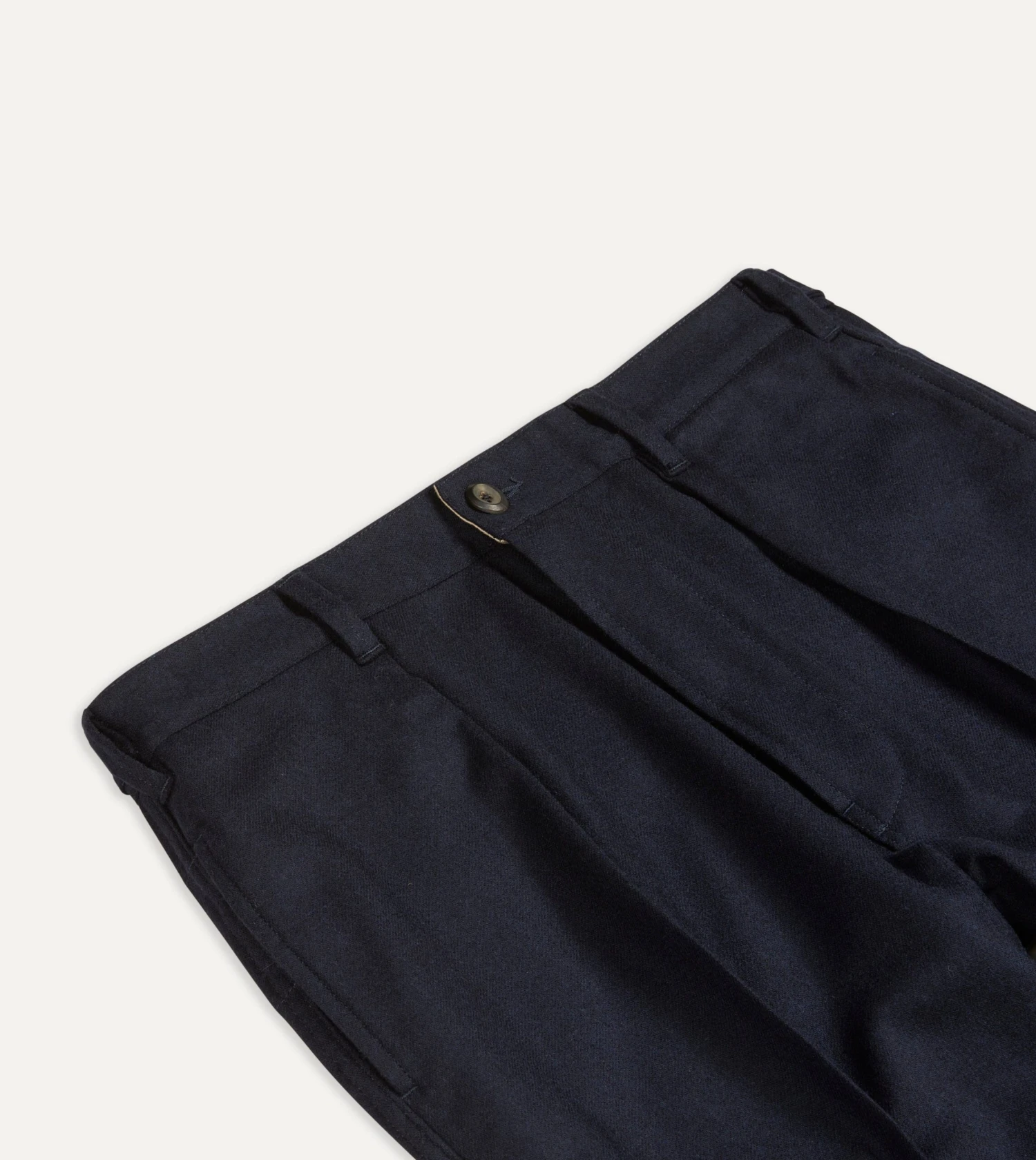 Navy Merino Wool Games Trouser 5 Navy Merino Wool Games Trouser - Image 3