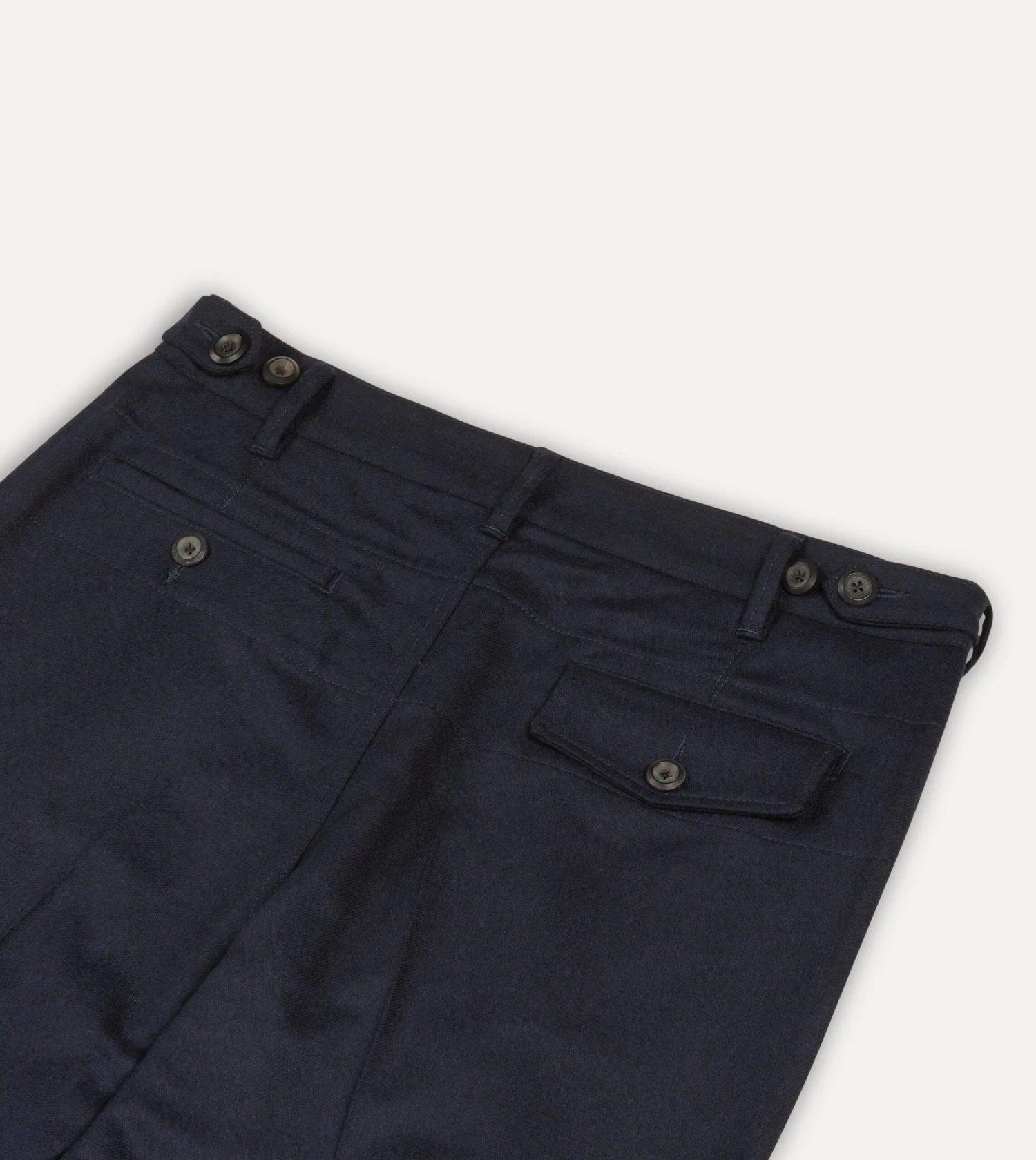 Navy Merino Wool Games Trouser 7 Navy Merino Wool Games Trouser - Image 5