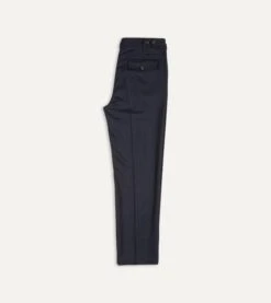 Navy Merino Wool Games Trouser 13 Navy Merino Wool Games Trouser -Drakes Shop DR2A6E22549 01250 6