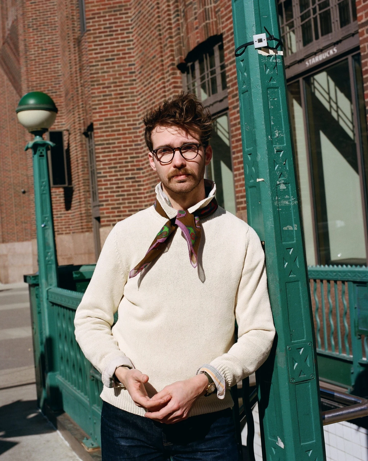 Ecru Silk Ribbed Integral Collar Jumper 8 Ecru Silk Ribbed Integral Collar Jumper - Image 6