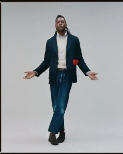 Navy Harris Tweed Games Blazer Mk. VII -Drakes Shop NavyTweedGames2