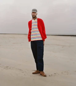 Red Lambswool 6 Button Cardigan 13 Red Lambswool 6 Button Cardigan -Drakes Shop ProductImage 40